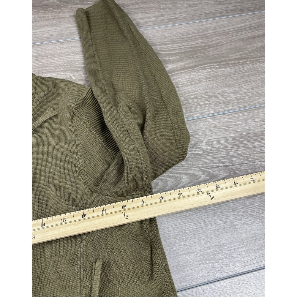 Talbots Women's Asymmetrical Zip Up Long Sleeve Sweater Green Size XL - Picture 7 of 8